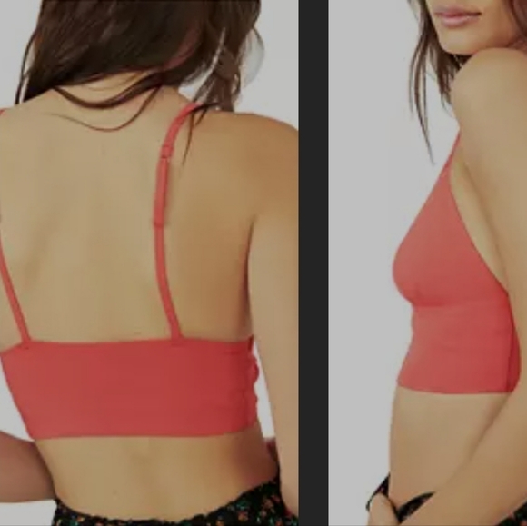Intimately FP Sage Longline Bralette Cayenne Color - Picture 2 of 11